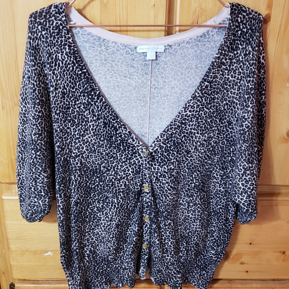 Leopard Print Cardigan